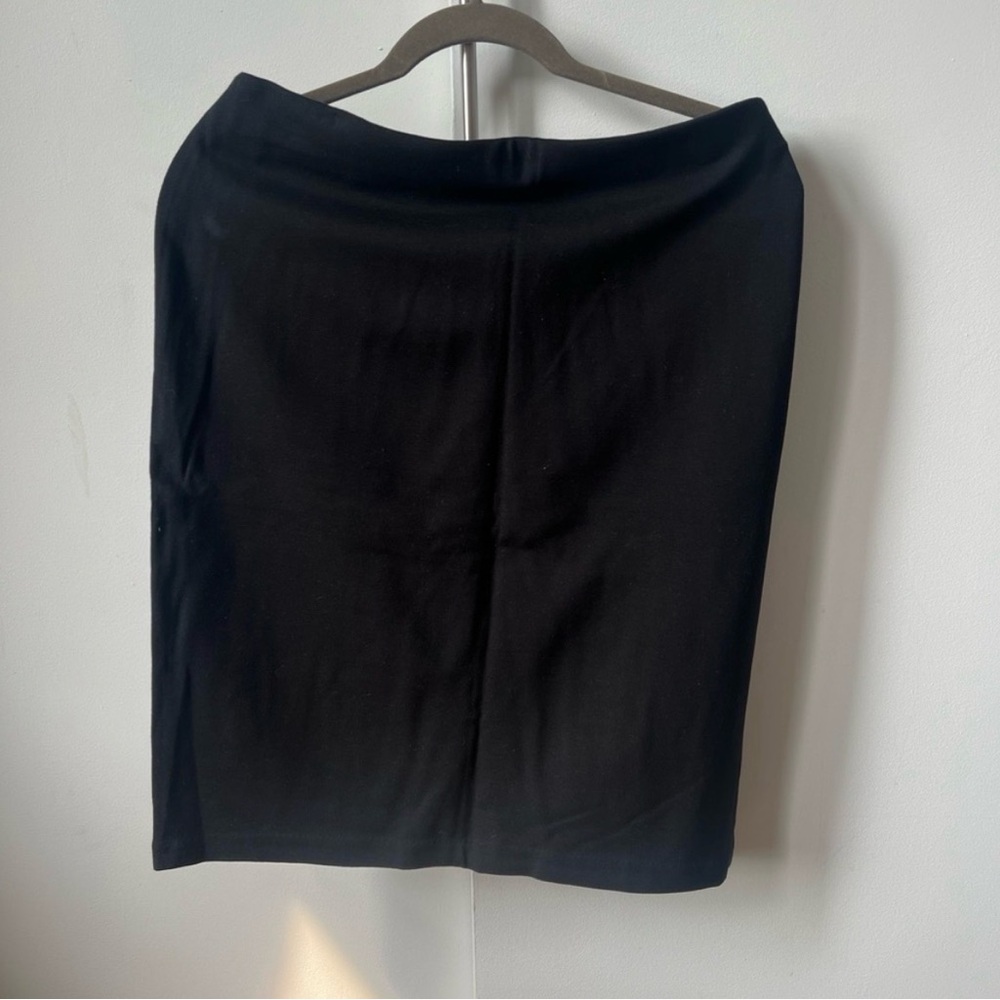 Bundle-2 Philosophy pencil skirts. Size 12. Zipper back. 
Black & Charcoal.